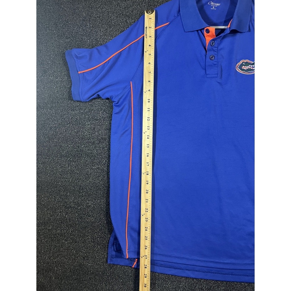 Chiliwear Florida Gators Polo Shirt Mens Large Blue Orange Embroidered Logo L - Picture 9 of 12